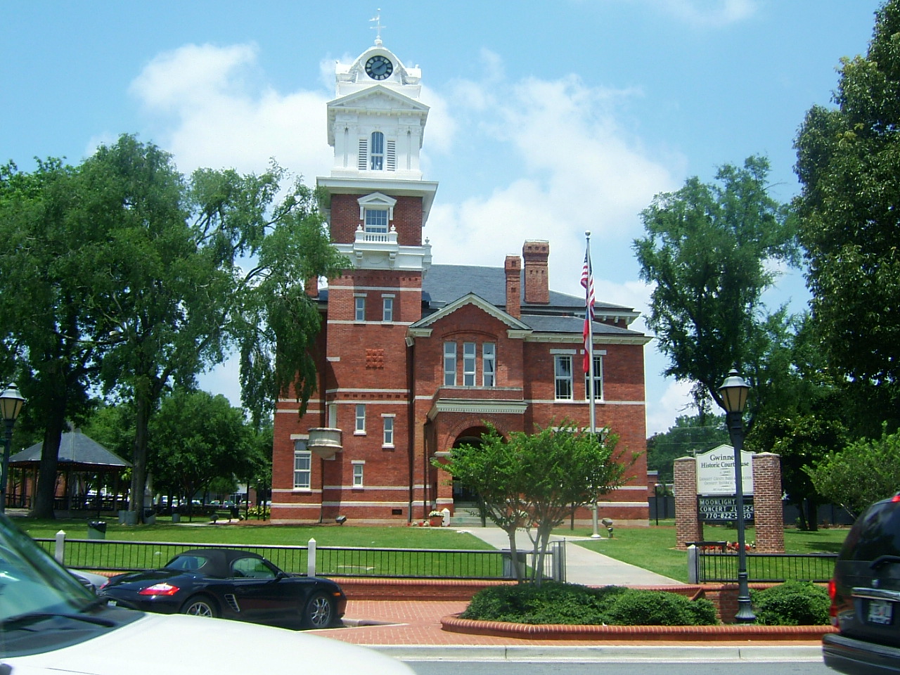 The historic Gwinnett County Courthouse in Lawrenceville