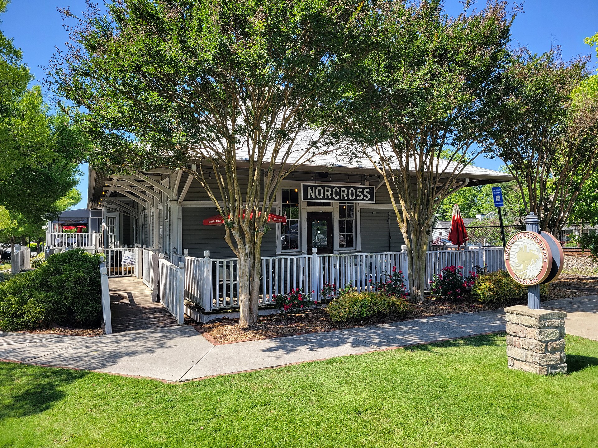 The historic Norcross railroad depot